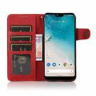 For OPPO A16 KHAZNEH Dual-Splicing Cowhide Texture Horizontal Flip Leather Case with Holder & Card Slots & Wallet & Photo Frame & Lanyard(Red) - 4