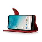 For OPPO A16 KHAZNEH Dual-Splicing Cowhide Texture Horizontal Flip Leather Case with Holder & Card Slots & Wallet & Photo Frame & Lanyard(Red) - 6