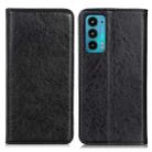 For Motorola Edge 20 Magnetic Crazy Horse Texture Horizontal Flip Leather Case with Holder & Card Slots & Wallet(Black) - 1