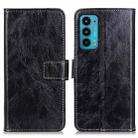 For Motorola Edge 20 Retro Crazy Horse Texture Horizontal Flip Leather Case with Holder & Card Slots & Photo Frame & Wallet(Black) - 1