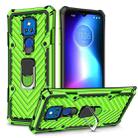 For Motorola Moto G Play 2021 Cool Armor PC + TPU Shockproof Case with 360 Degree Rotation Ring Holder(Green) - 1