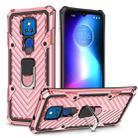 For Motorola Moto G Play 2021 Cool Armor PC + TPU Shockproof Case with 360 Degree Rotation Ring Holder(Rose Gold) - 1