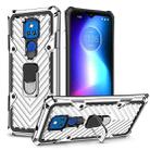 For Motorola Moto G Play 2021 Cool Armor PC + TPU Shockproof Case with 360 Degree Rotation Ring Holder(Silver) - 1