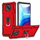 For Motorola Moto G Power 2021 Cool Armor PC + TPU Shockproof Case with 360 Degree Rotation Ring Holder(Red) - 1