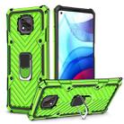 For Motorola Moto G Power 2021 Cool Armor PC + TPU Shockproof Case with 360 Degree Rotation Ring Holder(Green) - 1