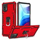 For Motorola Moto G Stylus 2021 Cool Armor PC + TPU Shockproof Case with 360 Degree Rotation Ring Holder(Red) - 1