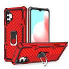 For Samsung Galaxy A32 5G Cool Armor PC + TPU Shockproof Case with 360 Degree Rotation Ring Holder(Red) - 1