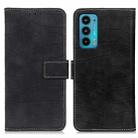 For Motorola Edge 20 Magnetic Crocodile Texture Horizontal Flip Leather Case with Holder & Card Slots & Wallet(Black) - 1