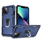 Cool Armor PC + TPU Shockproof Case with 360 Degree Rotation Ring Holder For iPhone 13 mini(Blue) - 1
