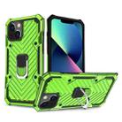 Cool Armor PC + TPU Shockproof Case with 360 Degree Rotation Ring Holder For iPhone 13 mini(Green) - 1