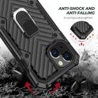 Cool Armor PC + TPU Shockproof Case with 360 Degree Rotation Ring Holder For iPhone 13(Black) - 6