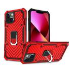 Cool Armor PC + TPU Shockproof Case with 360 Degree Rotation Ring Holder For iPhone 13(Red) - 1