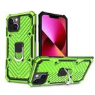 Cool Armor PC + TPU Shockproof Case with 360 Degree Rotation Ring Holder For iPhone 13(Green) - 1