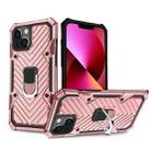 Cool Armor PC + TPU Shockproof Case with 360 Degree Rotation Ring Holder For iPhone 13(Rose Gold) - 1