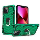 Cool Armor PC + TPU Shockproof Case with 360 Degree Rotation Ring Holder For iPhone 13(Deep Green) - 1