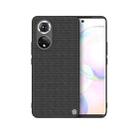 For Honor 50 NILLKIN 3D Textured Nylon Fiber TPU Case(Black) - 1