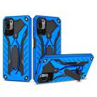 For Xiaomi Redmi Note 10 5G / Poco M3 Pro 5G Shockproof TPU + PC Protective Case with Holder(Blue) - 1