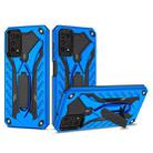 For Samsung Galaxy A03s 166mm Shockproof TPU + PC Protective Case with Holder (Blue) - 1