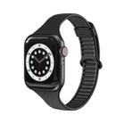 TPU Sliding Buckle Watch Band For Apple Watch Series 8&7 41mm / SE 2&6&SE&5&4 40mm / 3&2&1 38mm(Black) - 1