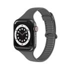 TPU Sliding Buckle Watch Band For Apple Watch Series 8&7 41mm / SE 2&6&SE&5&4 40mm / 3&2&1 38mm(Dark Grey) - 1