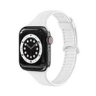 TPU Sliding Buckle Watch Band For Apple Watch Series 8&7 41mm / SE 2&6&SE&5&4 40mm / 3&2&1 38mm(White) - 1