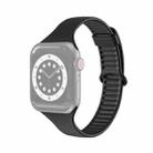 TPU Sliding Buckle Watch Band For Apple Watch Series 8&7 45mm / SE 2&6&SE&5&4 44mm / 3&2&1 42mm(Black) - 1