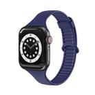 TPU Sliding Buckle Watch Band For Apple Watch Series 8&7 45mm / SE 2&6&SE&5&4 44mm / 3&2&1 42mm(Midnight Blue) - 1