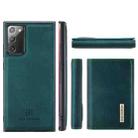 For Samsung Galaxy Note20 DG.MING M1 Series 3-Fold Multi Card Wallet  Back Cover Shockproof Case with Holder Function(Green) - 1