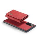 For Samsung Galaxy Note20 DG.MING M1 Series 3-Fold Multi Card Wallet  Back Cover Shockproof Case with Holder Function(Red) - 6