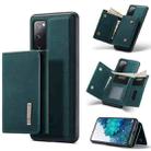 For Samsung Galaxy S20 FE DG.MING M1 Series 3-Fold Multi Card Wallet  Back Cover Shockproof Case with Holder Function(Green) - 1