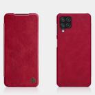 For Samsung Galaxy A22 4G LTE NILLKIN QIN Series Crazy Horse Texture Horizontal Flip Leather Case(Red) - 1