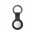 JOYROOM JR-BP889 Silicone Protective Cover Case with Switchable Keychain Ring For AirTag(Black) - 1