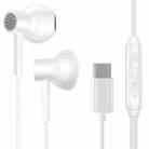 JOYROOM JR-EC01 Ben Series Type-C Semi-in-ear Wired Earphone, Line Length: 1.2m, Not For Samsung Phones(White) - 1