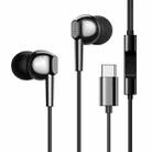 JOYROOM JR-EC02 Ben Series Type-C In-ear Wired Earphone, Line Length: 1.2m, Not For Samsung Phones(Black) - 1