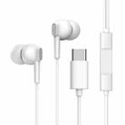 JOYROOM JR-EC02 Ben Series Type-C In-ear Wired Earphone, Line Length: 1.2m, Not For Samsung Phones(White) - 1