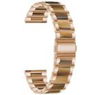 For Samsung Smart Watch 20mm Three-beads Steel + Resin Watch Band(Rose Gold Gold) - 1