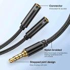 JOYROOM SY-A04 Headphone Male to 2-female Y-splitter Nylon Braid  Audio Cable, Length: 0.2m - 2
