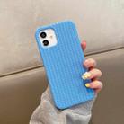 For iPhone 11 Herringbone Texture Silicone Protective Case (Cornflowerblue) - 1