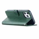 Stitching Style 2-Color Cow Texture Horizontal Flip PU Leather Case with Holder & Card Slot & Lanyard For iPhone 13(Green) - 6