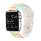 Silicone Painted Pattern Watch Band For Apple Watch Ultra 49mm&Watch Ultra 2 49mm / Series 9&8&7 45mm / SE 3&SE 2&6&SE&5&4 44mm / 3&2&1 42mm(A) - 1
