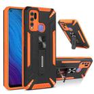 For vivo Y50 War-god Armor TPU + PC Shockproof Magnetic Protective Case with Folding Holder(Orange + Black) - 1