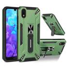 For Huawei Y5 2019 War-god Armor TPU + PC Shockproof Magnetic Protective Case with Folding Holder(Dark Green) - 1