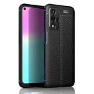 For OPPO A93s 5G Litchi Texture TPU Shockproof Case(Black) - 1