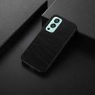 For OnePlus Nord 2 5G Business Genuine Leather Texture Shockproof Protective Leather Case(Black) - 1