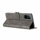 For OPPO A94 5G / A95 5G Stitching Style 2-Color Cow Texture Horizontal Flip PU Leather Case with Holder & Card Slot & Lanyard(Gray) - 5