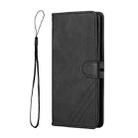 For OPPO A94 5G / A95 5G Stitching Style 2-Color Cow Texture Horizontal Flip PU Leather Case with Holder & Card Slot & Lanyard(Black) - 2
