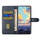 For OPPO A94 5G / A95 5G Stitching Style 2-Color Cow Texture Horizontal Flip PU Leather Case with Holder & Card Slot & Lanyard(Blue) - 4