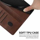 For OPPO A94 5G / A95 5G Stitching Style 2-Color Cow Texture Horizontal Flip PU Leather Case with Holder & Card Slot & Lanyard(Brown) - 6