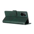 For OPPO A94 5G / A95 5G Stitching Style 2-Color Cow Texture Horizontal Flip PU Leather Case with Holder & Card Slot & Lanyard(Green) - 5