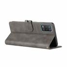 For Realme 8 5G Stitching Style 2-Color Cow Texture Horizontal Flip PU Leather Case with Holder & Card Slot & Lanyard(Gray) - 5